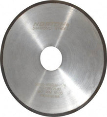 Norton - 6" Diam x 1-1/4" Hole, 100 Grit Surface Grinding Wheel - Diamond, Type 1A1R, Coarse Grade - Exact Tool & Supply