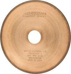 Norton - 7" Diam x 1-1/4" Hole, 120 Grit Surface Grinding Wheel - Diamond, Type 1A1R, Coarse Grade - Exact Tool & Supply