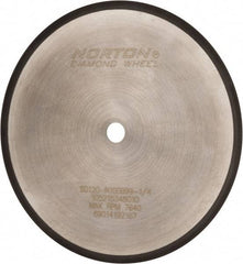 Norton - 8" Diam x 5/8" Hole, 120 Grit Surface Grinding Wheel - Diamond, Type 1A1R, Coarse Grade - Exact Tool & Supply