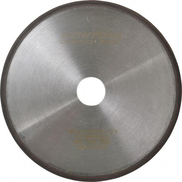 Norton - 8" Diam x 1-1/4" Hole, 120 Grit Surface Grinding Wheel - Diamond, Type 1A1R, Coarse Grade - Exact Tool & Supply