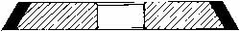 Norton - 6" Diam x 1-1/4" Hole x 3/32" Thick, 320 Grit Surface Grinding Wheel - Diamond, Type 1V1P, Extra Fine Grade, Resinoid Bond - Exact Tool & Supply