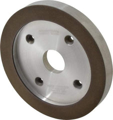 Norton - 6" Diam, 1-1/4" Hole Size, 3/4" Overall Thickness, 120 Grit, Type 6 Tool & Cutter Grinding Wheel - Fine Grade, Diamond, R Hardness, Resinoid Bond - Exact Tool & Supply
