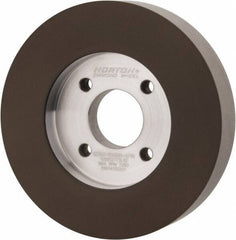 Norton - 5" Diam, 1-1/4" Hole Size, 1" Overall Thickness, 320 Grit, Type 6 Tool & Cutter Grinding Wheel - Extra Fine Grade, Diamond, Resinoid Bond - Exact Tool & Supply