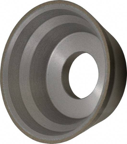 Norton - 3-3/4" Diam, 1-1/4" Hole Size, 1-1/2" Overall Thickness, 100 Grit, Type 11 Tool & Cutter Grinding Wheel - Fine Grade, CBN, Resinoid Bond - Exact Tool & Supply