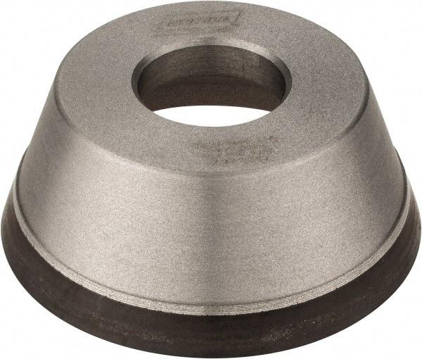 Norton - 3-3/4" Diam, 1-1/4" Hole Size, 1-1/2" Overall Thickness, 120 Grit, Type 11 Tool & Cutter Grinding Wheel - Fine Grade, CBN, Resinoid Bond - Exact Tool & Supply