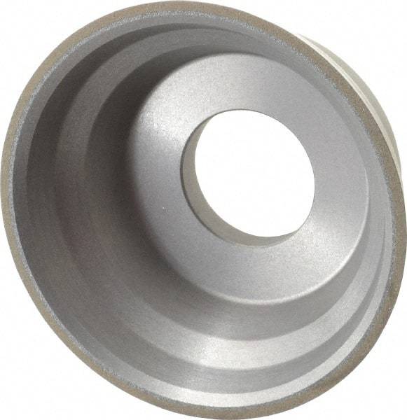 Norton - 3-3/4" Diam, 1-1/4" Hole Size, 1-1/2" Overall Thickness, 150 Grit, Type 11 Tool & Cutter Grinding Wheel - Very Fine Grade, CBN, Resinoid Bond - Exact Tool & Supply