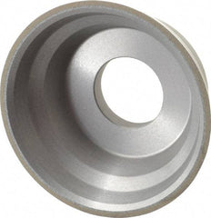 Norton - 3-3/4" Diam, 1-1/4" Hole Size, 1-1/2" Overall Thickness, 150 Grit, Type 11 Tool & Cutter Grinding Wheel - Very Fine Grade, CBN, Resinoid Bond - Exact Tool & Supply