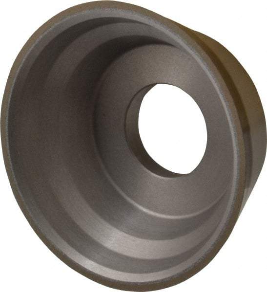 Norton - 3-3/4" Diam, 1-1/4" Hole Size, 1-1/2" Overall Thickness, 150 Grit, Type 11 Tool & Cutter Grinding Wheel - Very Fine Grade, Diamond, Resinoid Bond - Exact Tool & Supply