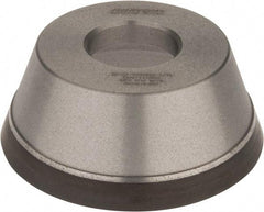 Norton - 3-3/4" Diam, 1-1/4" Hole Size, 1-1/2" Overall Thickness, 120 Grit, Type 11 Tool & Cutter Grinding Wheel - Fine Grade, Diamond, Resinoid Bond - Exact Tool & Supply