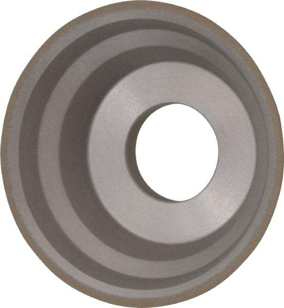 Norton - 3-3/4" Diam, 1-1/4" Hole Size, 1-1/2" Overall Thickness, 150 Grit, Type 11 Tool & Cutter Grinding Wheel - Very Fine Grade, Diamond, Resinoid Bond - Exact Tool & Supply