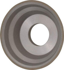 Norton - 3-3/4" Diam, 1-1/4" Hole Size, 1-1/2" Overall Thickness, 150 Grit, Type 11 Tool & Cutter Grinding Wheel - Very Fine Grade, Diamond, Resinoid Bond - Exact Tool & Supply