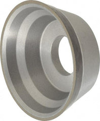 Norton - 3-3/4" Diam, 1-1/4" Hole Size, 1-1/2" Overall Thickness, 220 Grit, Type 11 Tool & Cutter Grinding Wheel - Very Fine Grade, Diamond, Resinoid Bond - Exact Tool & Supply