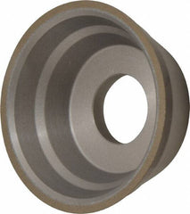 Norton - 3-3/4" Diam, 1-1/4" Hole Size, 1-1/2" Overall Thickness, 100 Grit, Type 11 Tool & Cutter Grinding Wheel - Fine Grade, Diamond, Resinoid Bond - Exact Tool & Supply