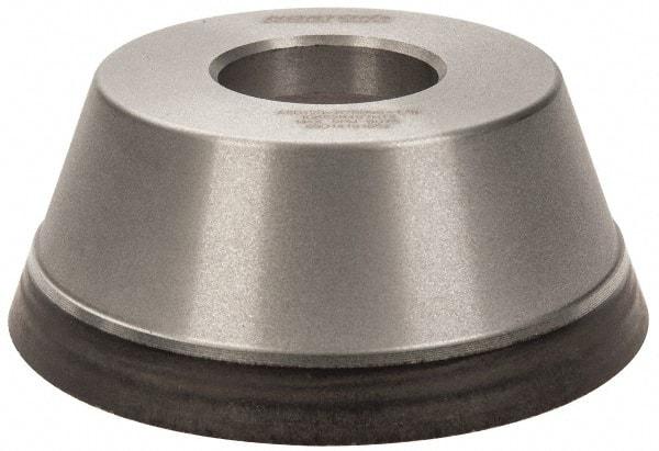 Norton - 3-3/4" Diam, 1-1/4" Hole Size, 1-1/2" Overall Thickness, 120 Grit, Type 11 Tool & Cutter Grinding Wheel - Fine Grade, Diamond, Resinoid Bond - Exact Tool & Supply