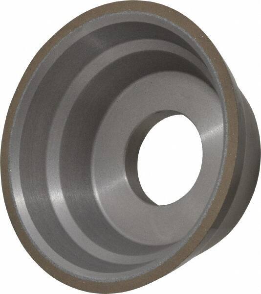 Norton - 3-3/4" Diam, 1-1/4" Hole Size, 1-1/2" Overall Thickness, 150 Grit, Type 11 Tool & Cutter Grinding Wheel - Very Fine Grade, Diamond, Resinoid Bond - Exact Tool & Supply