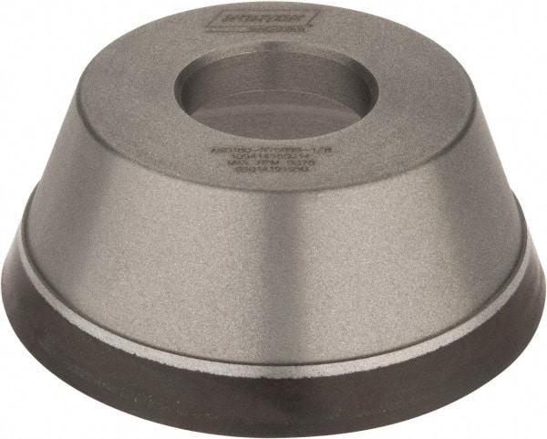 Norton - 3-3/4" Diam, 1-1/4" Hole Size, 1-1/2" Overall Thickness, 180 Grit, Type 11 Tool & Cutter Grinding Wheel - Very Fine Grade, Diamond, Resinoid Bond - Exact Tool & Supply