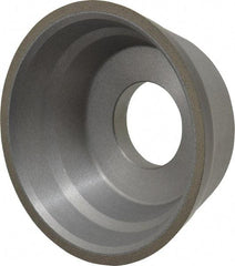 Norton - 3-3/4" Diam, 1-1/4" Hole Size, 1-1/2" Overall Thickness, 100 Grit, Type 11 Tool & Cutter Grinding Wheel - Fine Grade, Diamond, Resinoid Bond - Exact Tool & Supply