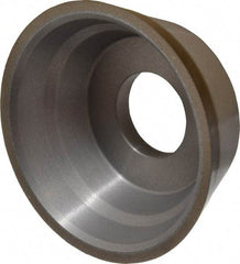 Norton - 3-3/4" Diam, 1-1/4" Hole Size, 1-1/2" Overall Thickness, 120 Grit, Type 11 Tool & Cutter Grinding Wheel - Fine Grade, Diamond, Resinoid Bond - Exact Tool & Supply