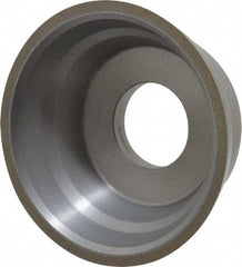 Norton - 3-3/4" Diam, 1-1/4" Hole Size, 1-1/2" Overall Thickness, 150 Grit, Type 11 Tool & Cutter Grinding Wheel - Very Fine Grade, Diamond, Resinoid Bond - Exact Tool & Supply