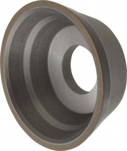 Norton - 3-3/4" Diam, 1-1/4" Hole Size, 1-1/2" Overall Thickness, 180 Grit, Type 11 Tool & Cutter Grinding Wheel - Very Fine Grade, Diamond, Resinoid Bond - Exact Tool & Supply