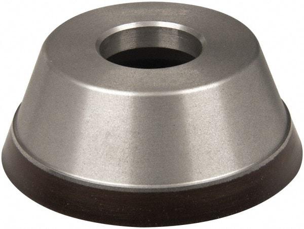 Norton - 3-3/4" Diam, 1-1/4" Hole Size, 1-1/2" Overall Thickness, 220 Grit, Type 11 Tool & Cutter Grinding Wheel - Very Fine Grade, Diamond, Resinoid Bond - Exact Tool & Supply