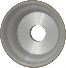Norton - 5" Diam, 1-1/4" Hole Size, 1-3/4" Overall Thickness, 120 Grit, Type 11 Tool & Cutter Grinding Wheel - Fine Grade, CBN, Resinoid Bond - Exact Tool & Supply