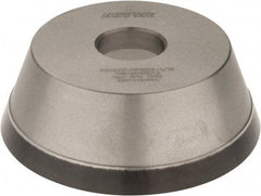 Norton - 5" Diam, 1-1/4" Hole Size, 1-3/4" Overall Thickness, 100 Grit, Type 11 Tool & Cutter Grinding Wheel - Fine Grade, Diamond, Resinoid Bond - Exact Tool & Supply