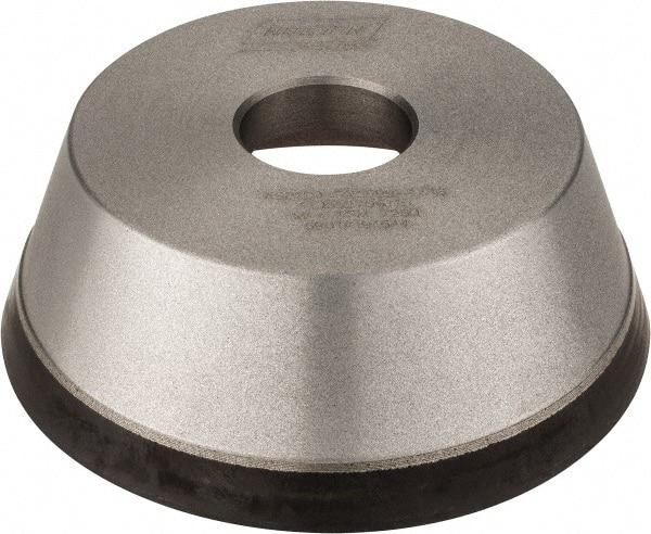 Norton - 5" Diam, 1-1/4" Hole Size, 1-3/4" Overall Thickness, 120 Grit, Type 11 Tool & Cutter Grinding Wheel - Fine Grade, Diamond, Resinoid Bond - Exact Tool & Supply