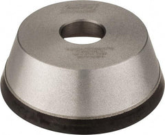 Norton - 5" Diam, 1-1/4" Hole Size, 1-3/4" Overall Thickness, 120 Grit, Type 11 Tool & Cutter Grinding Wheel - Fine Grade, Diamond, Resinoid Bond - Exact Tool & Supply