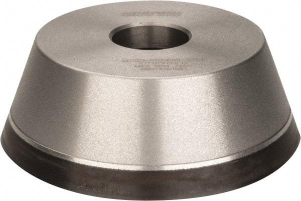 Norton - 5" Diam, 1-1/4" Hole Size, 1-3/4" Overall Thickness, 120 Grit, Type 11 Tool & Cutter Grinding Wheel - Fine Grade, Diamond, Resinoid Bond - Exact Tool & Supply