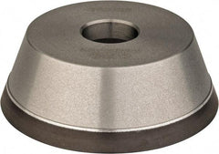 Norton - 5" Diam, 1-1/4" Hole Size, 1-3/4" Overall Thickness, 180 Grit, Type 11 Tool & Cutter Grinding Wheel - Very Fine Grade, Diamond, Resinoid Bond - Exact Tool & Supply
