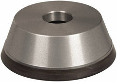 Norton - 5" Diam, 1-1/4" Hole Size, 1-3/4" Overall Thickness, 220 Grit, Type 11 Tool & Cutter Grinding Wheel - Very Fine Grade, Diamond, Resinoid Bond - Exact Tool & Supply
