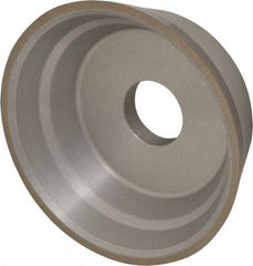 Norton - 5" Diam, 1-1/4" Hole Size, 1-3/4" Overall Thickness, 100 Grit, Type 11 Tool & Cutter Grinding Wheel - Fine Grade, Diamond, Resinoid Bond - Exact Tool & Supply