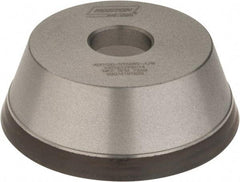 Norton - 5" Diam, 1-1/4" Hole Size, 1-3/4" Overall Thickness, 120 Grit, Type 11 Tool & Cutter Grinding Wheel - Fine Grade, Diamond, Resinoid Bond - Exact Tool & Supply