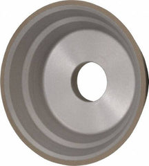 Norton - 5" Diam, 1-1/4" Hole Size, 1-3/4" Overall Thickness, 150 Grit, Type 11 Tool & Cutter Grinding Wheel - Very Fine Grade, Diamond, Resinoid Bond - Exact Tool & Supply