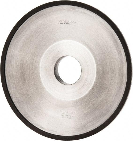 Norton - 6" Diam, 1-1/4" Hole Size, 1" Overall Thickness, 120 Grit, Type 12 Tool & Cutter Grinding Wheel - Fine Grade, CBN, Resinoid Bond - Exact Tool & Supply