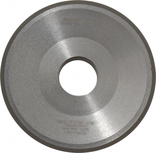 Norton - 3" Diam, 3/4" Hole Size, 7/16" Overall Thickness, 150 Grit, Type 12 Tool & Cutter Grinding Wheel - Very Fine Grade, Diamond, Resinoid Bond - Exact Tool & Supply