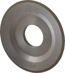 Norton - 4" Diam, 1-1/4" Hole Size, 1/2" Overall Thickness, 120 Grit, Type 12 Tool & Cutter Grinding Wheel - Fine Grade, CBN, Resinoid Bond - Exact Tool & Supply