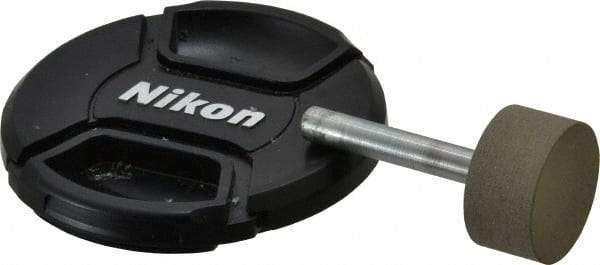 Norton - 1" Head Diam x 1/2" Head Thickness Diamond (Abrasive) Grinding Pin - 1/4" Shank Diam x 1-1/2" Shank Length, Fine Grade, 100 Grit - Exact Tool & Supply