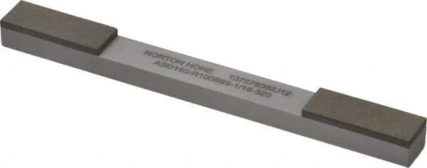 Norton - Very Fine & Extra Fine, 1" Length of Cut, Double End Diamond Hone - 150 & 320 Grit, 3/8" Wide x 1/4" High x 4" OAL - Exact Tool & Supply