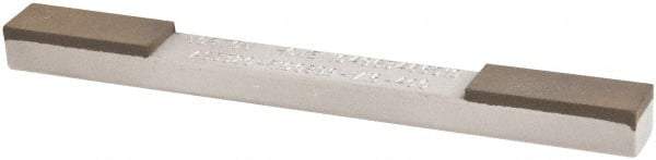 Norton - Extra Fine & Super Fine, 1" Length of Cut, Double End Diamond Hone - 320 & 400 Grit, 3/8" Wide x 1/4" High x 4" OAL - Exact Tool & Supply