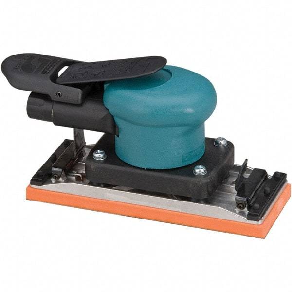 Dynabrade - 13 CFM Air Consumption, Palm Air Orbital Sander - Rectangular Pad, - Exact Tool & Supply