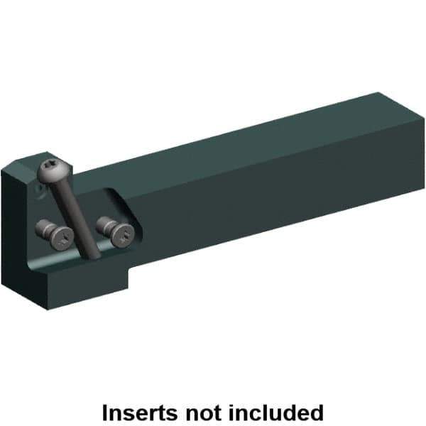 Kennametal - External Thread, 150mm OAL, Right Hand Indexable Grooving Cutoff Toolholder - 25mm Shank Height x 25mm Shank Width, KGMS Toolholder Style, Series A4 - Exact Tool & Supply