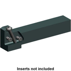 Kennametal - External Thread, 150mm OAL, Right Hand Indexable Grooving Cutoff Toolholder - 25mm Shank Height x 25mm Shank Width, KGMS Toolholder Style, Series A4 - Exact Tool & Supply