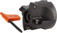 Kennametal - 2" Cut Diam, 0.098" Max Depth, 3/4" Arbor Hole, 4 Inserts, XD 12 Insert Style, Indexable Copy Face Mill - C7792VXD12-A2.00Z04R Cutter Style, 1.574" High, Through Coolant, Series 7792 - Exact Tool & Supply
