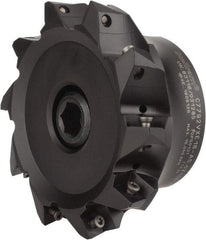Kennametal - 5" Cut Diam, 0.138" Max Depth, 1-1/2" Arbor Hole, 10 Inserts, XE 16 Insert Style, Indexable Copy Face Mill - C7792VXE16-A5.0Z10R Cutter Style, 2.48" High, Through Coolant, Series 7792 - Exact Tool & Supply