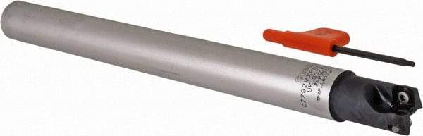 Kennametal - 5/8" Cutting Diam, 5/8" Shank Diam, Straight Shank Indexable Copy End Mill - 2 Inserts, XPLT0603 Insert, C7792VXP06CA.62Z2R5.5 Toolholder - Exact Tool & Supply