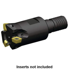 Kennametal - 3/4" Cutting Diam, Modular Connection Indexable Copy End Mill - 3 Inserts, XPLT0603 Insert, A7792VXP06SA.75Z3R1.4 Toolholder - Exact Tool & Supply