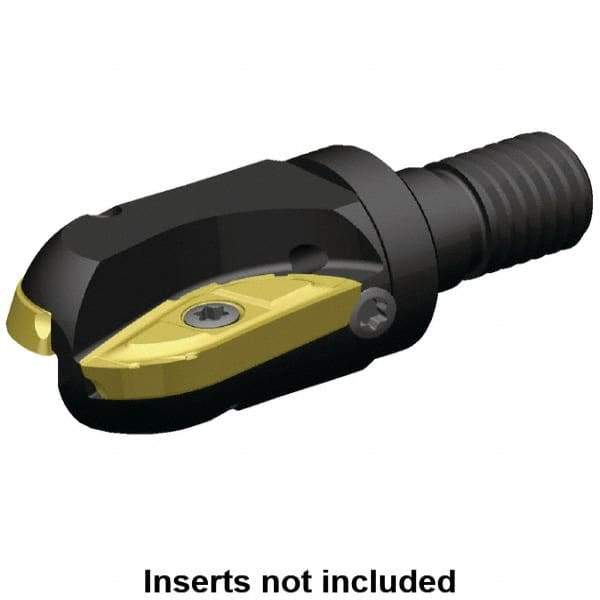 Kennametal - 1" Cut Diam, 0.1" Max Depth of Cut, 1" Shank Diam, Indexable Ball Nose End Mill - M12 Modular Connection, A5505VX Toolholder, XPNT Insert - Exact Tool & Supply