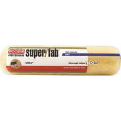 Wooster Brush - 1-1/4" Nap, 14" Wide Paint Roller - Extra-Rough Texture, Synthetic Knit - Exact Tool & Supply